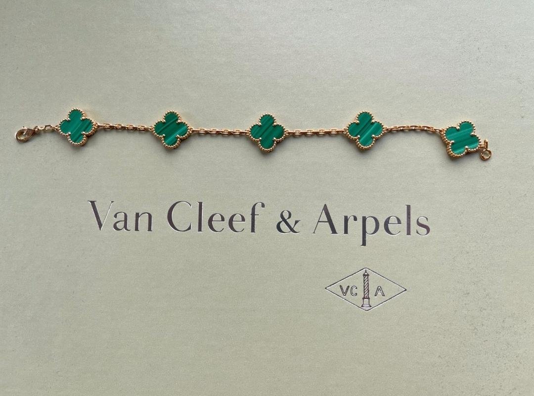 Van Cleef & Arpels Alhambra VCA *Ensemble complet* Agate Or 750 – Image 5