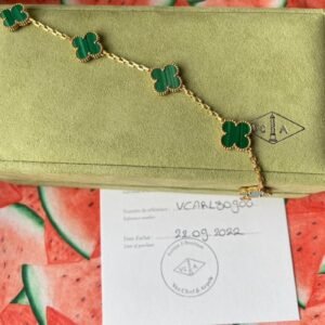 Van Cleef & Arpels Alhambra VCA  *Ensemble complet* Agate Or 750