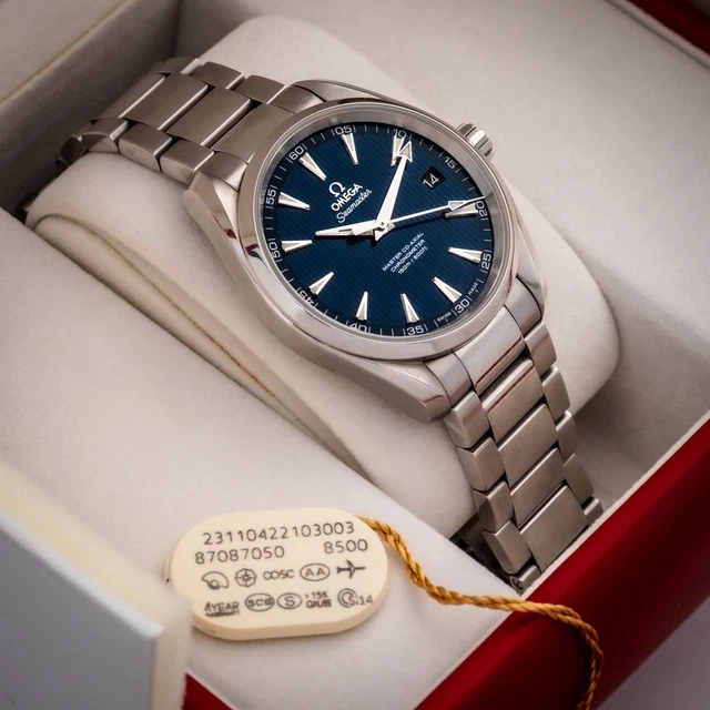 Montre Omega Seamaster Aqua Terra 23110422103003 à cadran bleu Aquaterra 150 m – Image 11