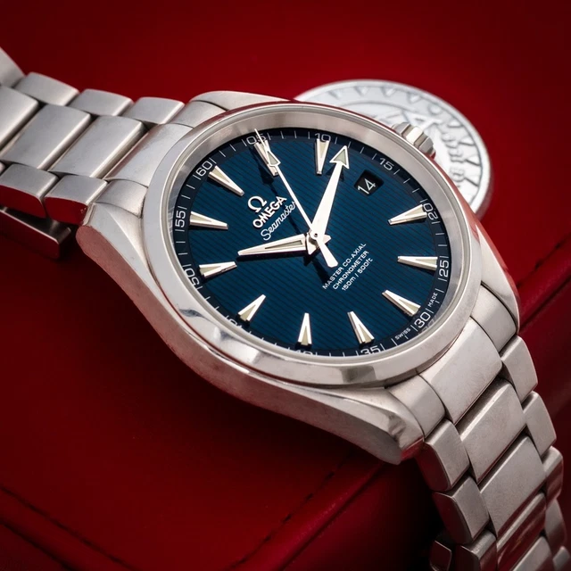 Montre Omega Seamaster Aqua Terra 23110422103003 à cadran bleu Aquaterra 150 m – Image 10